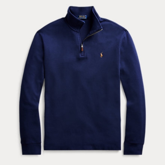 Men's Polo Ralph Lauren Estate Rib Quarter Zip Large - Picture 2 of 10